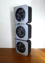 Vintage Retro Weerstation jaren 1980 analoog barometer, Ophalen of Verzenden, Gebruikt, Weerstation