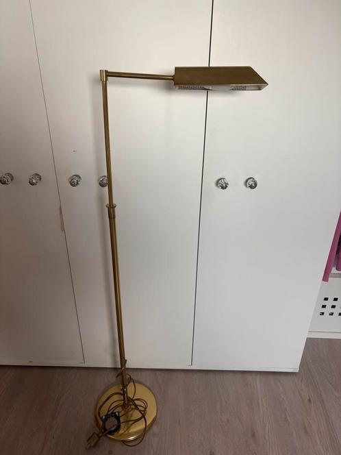 Mid century - 60S Vintage Messing Vloerlamp, Huis en Inrichting, Lampen | Vloerlampen, Gebruikt, Metaal, Ophalen