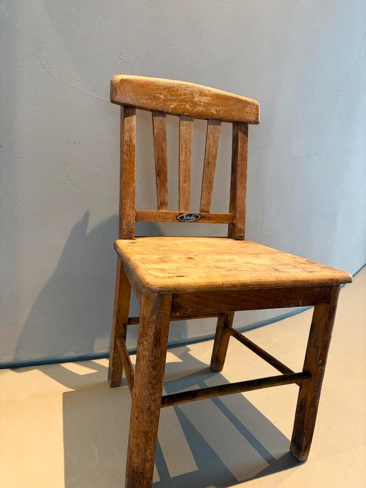 Super tof, oud, houten kinderstoeltje, Kinderen en Baby's, Kinderkamer | Tafels en Stoelen, Gebruikt, Stoel(en), Ophalen