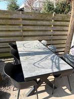 Tuintafel met zes stoelen!, Tuin en Terras, Ophalen, Gebruikt, 6 zitplaatsen, Aluminium