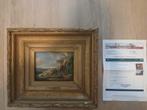 Albertus Verhoesen ''Schapen in een weide'' met certificaat, Antiek en Kunst, Ophalen of Verzenden