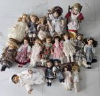 Porseleinen poppen (17 st.) en een baby pop, Verzamelen, Ophalen of Verzenden, Zo goed als nieuw, Pop