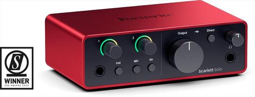 Focusrite Scarlett Solo 4th gen audio interface, Computers en Software, Geluidskaarten, Nieuw, Extern, Ophalen of Verzenden