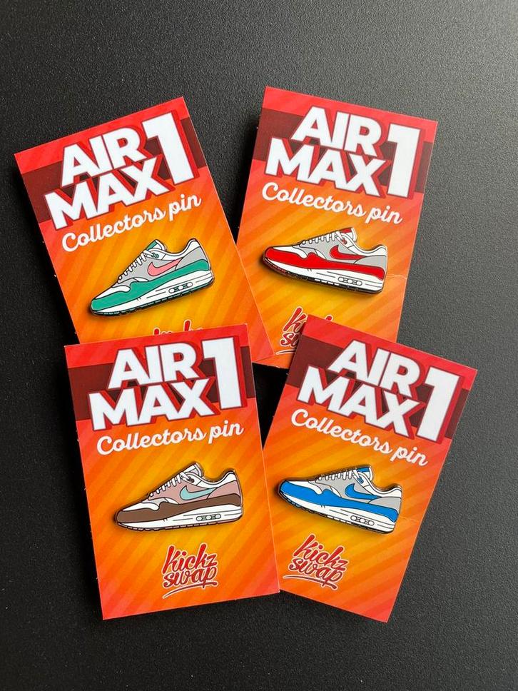 Nike Air Max 1 pins custom designed, Kleding | Heren, Schoenen, Nieuw, Sneakers of Gympen, Overige kleuren, Ophalen of Verzenden