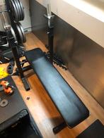 Verstelbare Halterbank Zwart, Sport en Fitness, Ophalen, Gebruikt, Benen, Fitnessbank