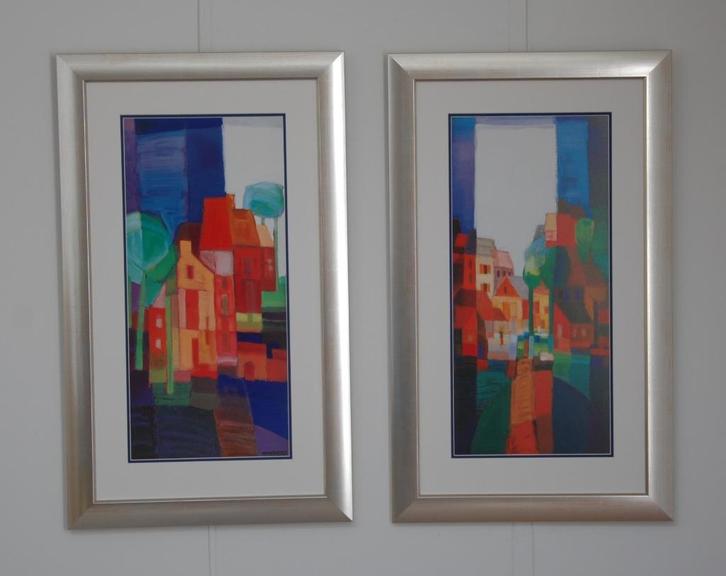 Ton Schulten 2 luik, Antiek en Kunst, Kunst | Schilderijen | Modern, Ophalen