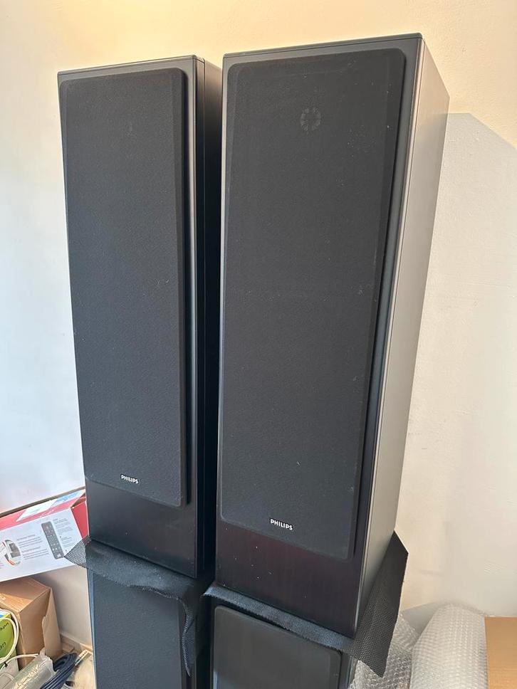 4x Philips FB850, Audio, Tv en Foto, Luidsprekers, Zo goed als nieuw, Front, Rear of Stereo speakers, Minder dan 60 watt, Philips
