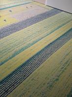 Stevig tapijt groen/meerkleurig met print en ondertapijt, Ophalen, Gebruikt, 200 cm of meer, 200 cm of meer