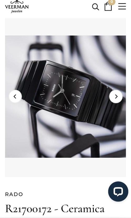 rado ceramica R21700172, Sieraden, Tassen en Uiterlijk, Horloges | Heren, Zo goed als nieuw, Polshorloge, Overige merken, Overige materialen