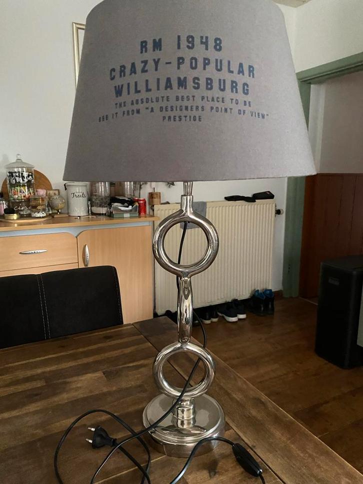 Riviera Maison Lamp - Stijlvol Design, Huis en Inrichting, Lampen | Vloerlampen, Zo goed als nieuw, Minder dan 100 cm, Metaal