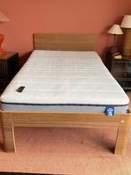 Auping bed 120 cm, Huis en Inrichting, Slaapkamer | Bedden, Ophalen, Verstelbaar, Bruin, Zo goed als nieuw