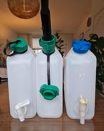 Drie 5 liter jerrycans, Minder dan 75 liter, Ophalen of Verzenden, Zo goed als nieuw