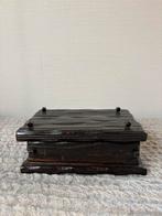 Vintage houten doosje brutalist doos made in Spain, Ophalen of Verzenden