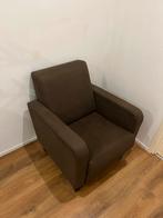 Bruine fauteuil gratis af te halen, Ophalen, Gebruikt, 75 tot 100 cm, Stof