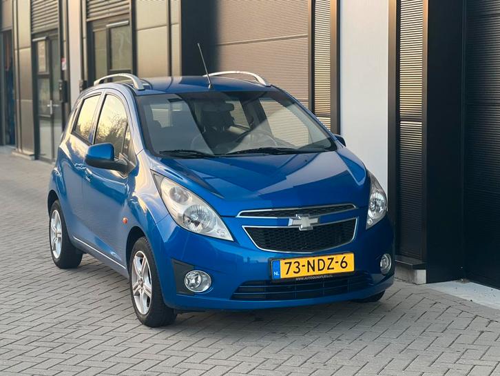 Chevrolet Spark 1.0 Bifuel 2010 Blauw Airco, Auto's, Chevrolet, Bedrijf, Benzine, B, Hatchback, Handgeschakeld, Origineel Nederlands