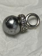 Ti Sento  grijze parelhanger/kettinghanger 925, Sieraden, Tassen en Uiterlijk, Kettingen, Ophalen, Grijs, Zilver