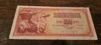 Bankbiljet 100 Dinar Joegoslavië 1986, Ophalen of Verzenden, Joegoslavië, Los biljet