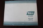 BSA C15 Star spare parts catalogue  onderdelen boek, Honda