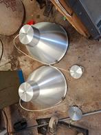 Industriële hanglampen met mat glas, Huis en Inrichting, Ophalen, Zo goed als nieuw, Glas, Modern