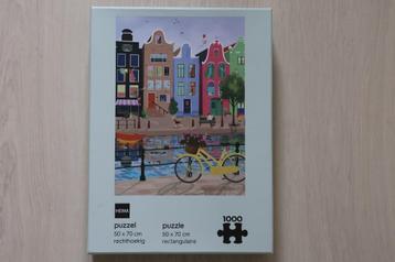 Legpuzzel Stadsleven * 1000 st Compleet*  zo goed als nieuw beschikbaar voor biedingen