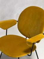 Kembo 302 fauteuil vintage WH Gispen armstoel okergeel retro, Huis en Inrichting, Fauteuils, Gebruikt, Minder dan 75 cm, Vintage