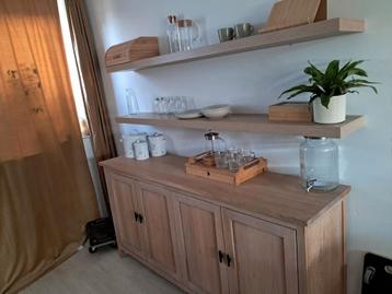 Houten Dressoir Kast met Lades & Planken beschikbaar voor biedingen
