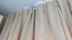 Gordijnen, beige, nieuw, breed 2200 x 3480 hoog 2x18 haaks., 200 cm of meer, Beige, Nieuw, Ophalen of Verzenden