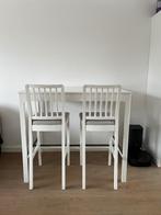 Bartafel IKEA EKEDALEN + 2 barkrukken, goede staat, Huis en Inrichting, Ophalen, Gebruikt, 100 tot 150 cm, 50 tot 100 cm