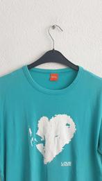 Boss T-shirt - Turquoise met Hart Print Maat XL, Boss, Overige kleuren, Maat 56/58 (XL), Ophalen of Verzenden