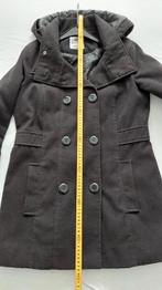 Zwarte mantel met capuchon van Clockhouse (C&A) XL valt mt M, Maat 38/40 (M), Zwart, Ophalen of Verzenden, Zo goed als nieuw