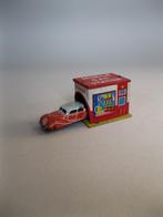 Super kleine antieke blikken mini garage met autootje, Ophalen of Verzenden