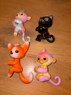 WowWee Fingerlings aapjes, kat en vos - 4 stuks, Ophalen, Gebruikt, Jongen of Meisje