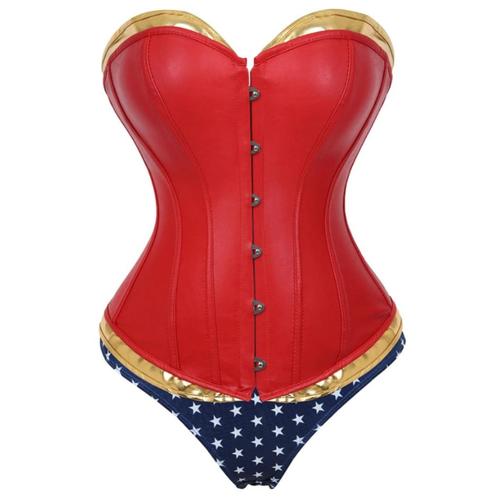 Rood goud wonder woman korset dames vrouwen corset bustier, Kleding | Dames, Ondergoed en Lingerie, Body of Korset, Rood, Verzenden
