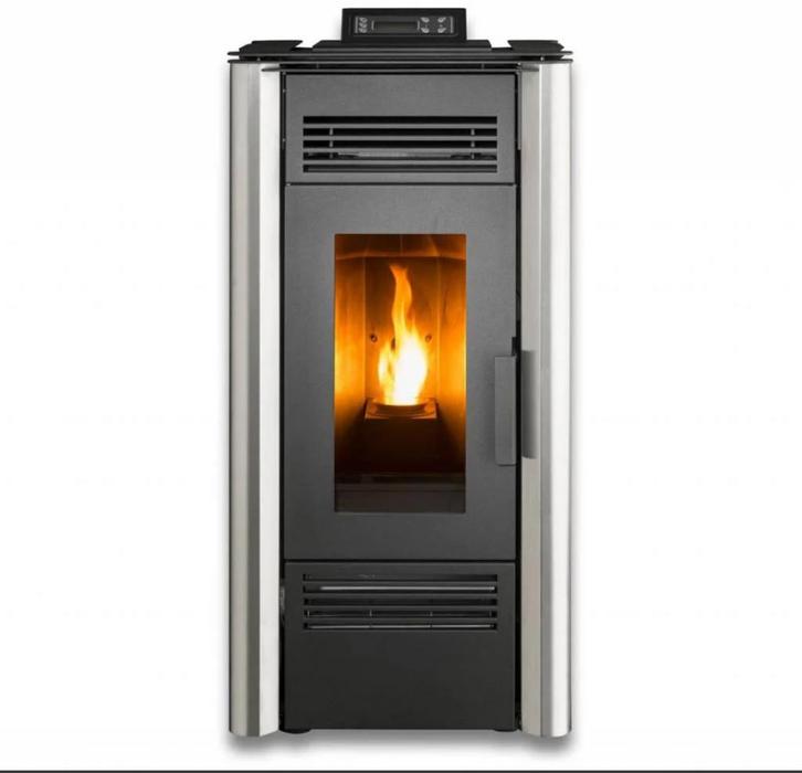 Qlima Delmara 125 S-line Pelletkachel, Huis en Inrichting, Kachels, Gebruikt, Vrijstaand, Pelletkachel, Hout, Ophalen