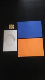 Kaarten Maak Setje van 1 kaart, papier en lint (NIEUW), Ophalen of Verzenden, Nieuw, Overige thema's, Blanco kaart of Basiskaart