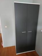 Kledingkast grijs/wit, Huis en Inrichting, Kasten | Kledingkasten, Ophalen, 50 tot 100 cm, Zo goed als nieuw, 150 tot 200 cm