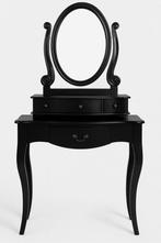 Mooie makeup tafel ( zwart ) met lades en spiegel, Huis en Inrichting, Tafels | Kaptafels, Ophalen, 100 tot 150 cm, Barok stijl