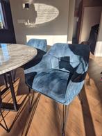 Bronx71 Blauwe Eetkamerstoel, Huis en Inrichting, Stoelen, Ophalen, Blauw, Zo goed als nieuw, Eén
