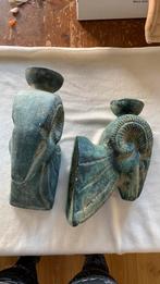 2x ramkop kandelaars van aardewerk, Ophalen of Verzenden, Nieuw