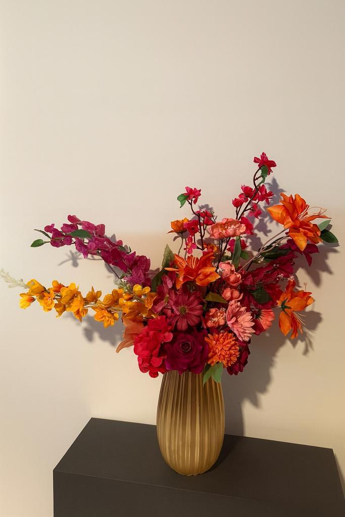 Luxe Kunstboeket (65-80cm) met/zonder vaas, Huis en Inrichting, Woonaccessoires | Kunstplanten en Kunstbloemen, Nieuw, Binnen