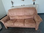 Bank zalmkleur 3 zit , 2 mtr breed, Huis en Inrichting, Ophalen, Zo goed als nieuw, Driepersoons, Stof