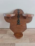 Antieke hardhouten wandplank – uniek en decoratief, Ophalen of Verzenden