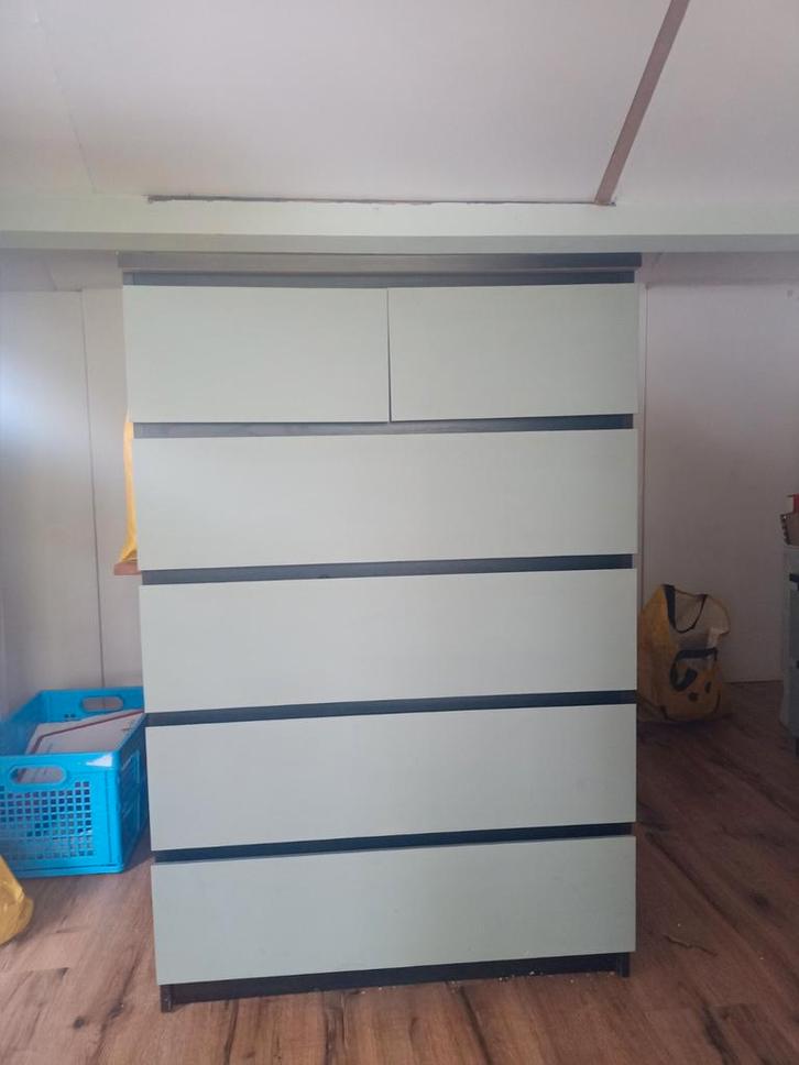 ikea malm ladekast, 6 laden, Huis en Inrichting, Kasten | Ladekasten, Gebruikt, Minder dan 100 cm, 50 tot 100 cm, 25 tot 50 cm