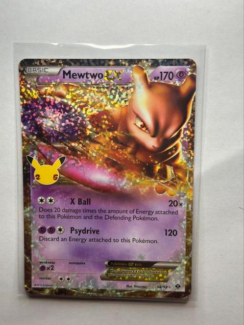 Pokemon Mewtwo EX (54), Hobby en Vrije tijd, Verzamelkaartspellen | Pokémon, Zo goed als nieuw, Losse kaart, Ophalen of Verzenden