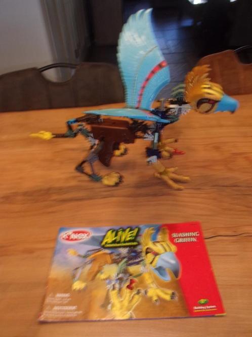 K'NEX ALIVE Shlashing Griffing. Grote gele vogel met geluid, Kinderen en Baby's, Speelgoed | Bouwstenen, Gebruikt, K'nex, Ophalen of Verzenden