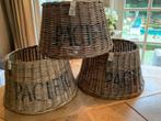 Drie rieten lampenkappen van Rivièra Maison, Ophalen, Zo goed als nieuw, Rond, Minder dan 25 cm