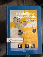 Hoofdlijnen Nederlands Recht - C.J. Loonstra, Ophalen of Verzenden, Gamma, Zo goed als nieuw, HBO