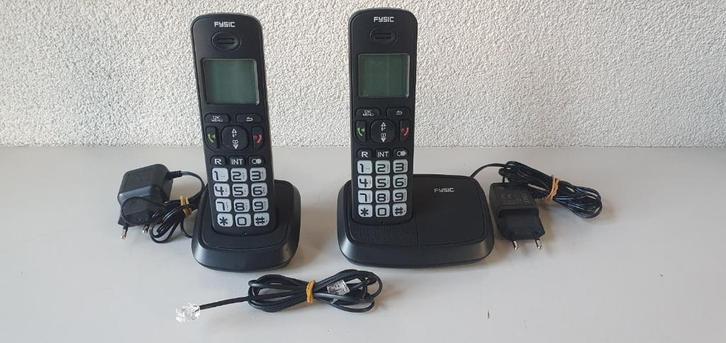 Vaste telefoon met extra handset Fysic 5520 Senioren, Telecommunicatie, Vaste telefoons | Handsets en Draadloos, Zo goed als nieuw