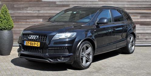 Audi Q7 3.0 TDI Quattro Tiptr. 5+2  2011 Zwart Full options, Auto's, Audi, Particulier, Q7, 4x4, ABS, Achteruitrijcamera, Adaptieve lichten