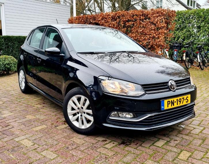 Volkswagen Polo 1.0 TSI 55KW 2016 Zwart, Auto's, Volkswagen, Particulier, Polo, ABS, Airconditioning, Centrale vergrendeling, Dakrails